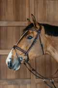 Dyon Plaited Flash Noseband Bridle New English Collection - Løwenborg - Dy'on