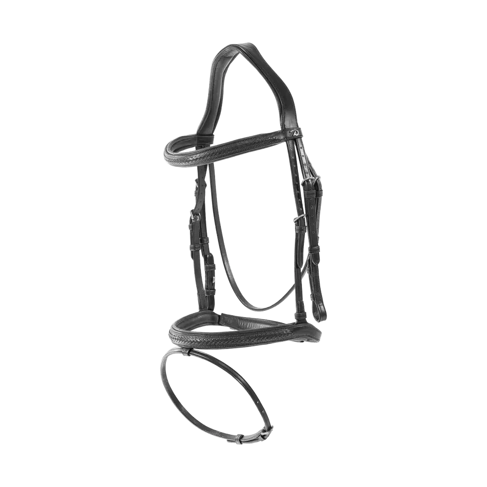 Dyon Plaited Flash Noseband Bridle New English Collection - Løwenborg - Dy'on