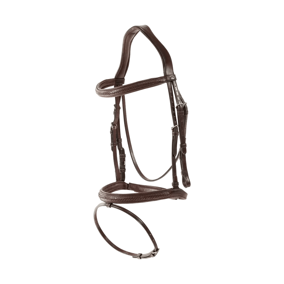 Dyon Plaited Flash Noseband Bridle New English Collection - Løwenborg - Dy'on