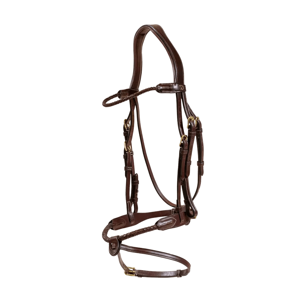 Dyon Braided Flash Noseband Bridle D Collection - Løwenborg - Dy'on