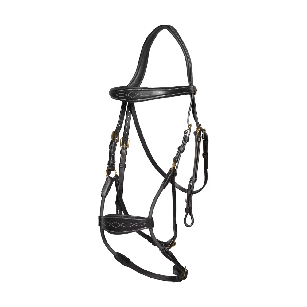Dyon Elastic Hybrid Noseband Bridle D Collection - Løwenborg - Dy'on