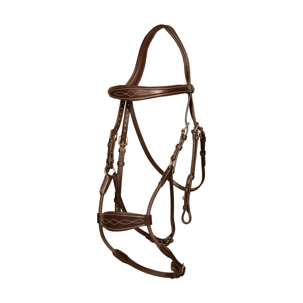 Dyon Elastic Hybrid Noseband Bridle D Collection - Løwenborg - Dy'on