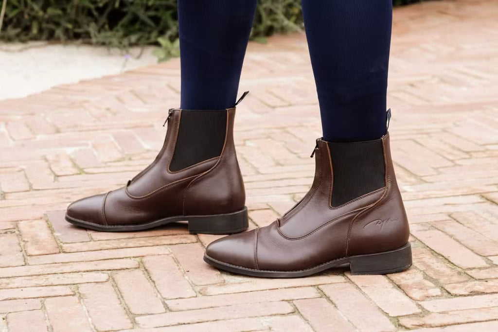 Dyon Short Boots Front Zipper - Løwenborg - Dy'on