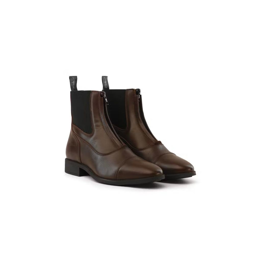 Dyon Short Boots Front Zipper - Løwenborg - Dy'on