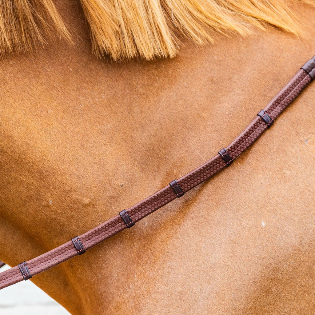 Dyon 16mm Rubber Reins w/ Leather Loops and Snap - Løwenborg - Dy'on