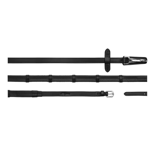 Dyon 16mm Rubber Reins w/ Leather Loops and Snap - Løwenborg - Dy'on
