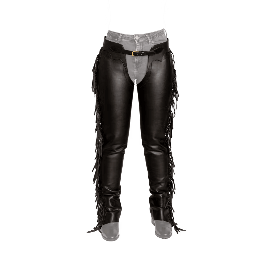 Dyon Long Artificial Leather Chaps w/Fringes - Løwenborg - Dy'on
