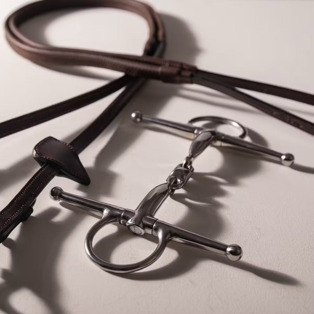 Velari Full Cheek Bit Double Jointed Stainless Steel - Løwenborg - Velari