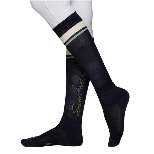 Balzane Stripe Ridestrømpe - Løwenborg - Samshield