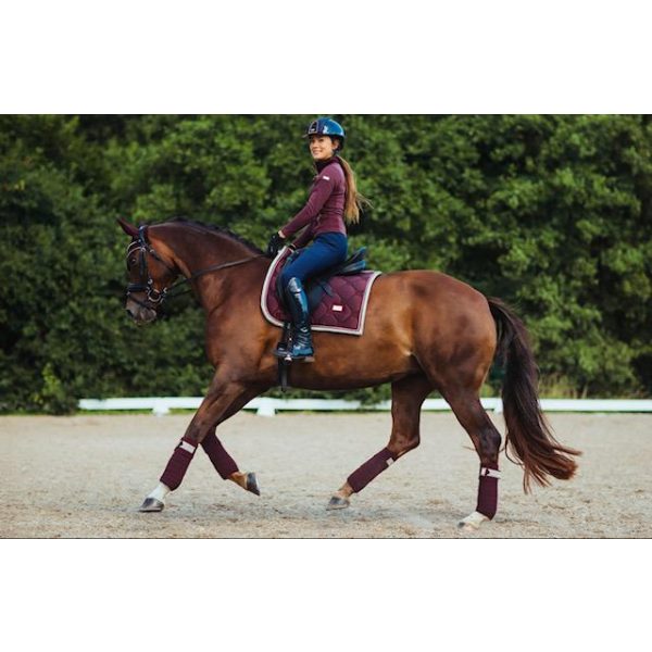 EQUESTRIAN STOCKHOLM POLOS MERLOT CRYTAL GOLD - Bilde 4