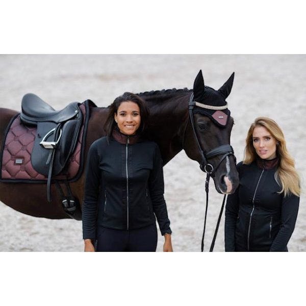 EQESTRIAN STOCKHOLM FLEECE JACKET MAHOGANY GLIMMER