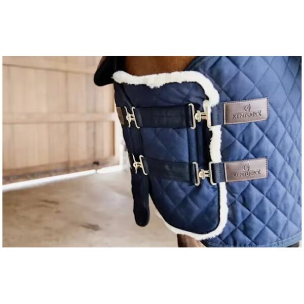 KENTUCKY CHEST EXPANDER QUILTED WITH SHEEPSKIN 2 BUCKLES - Bilde 4