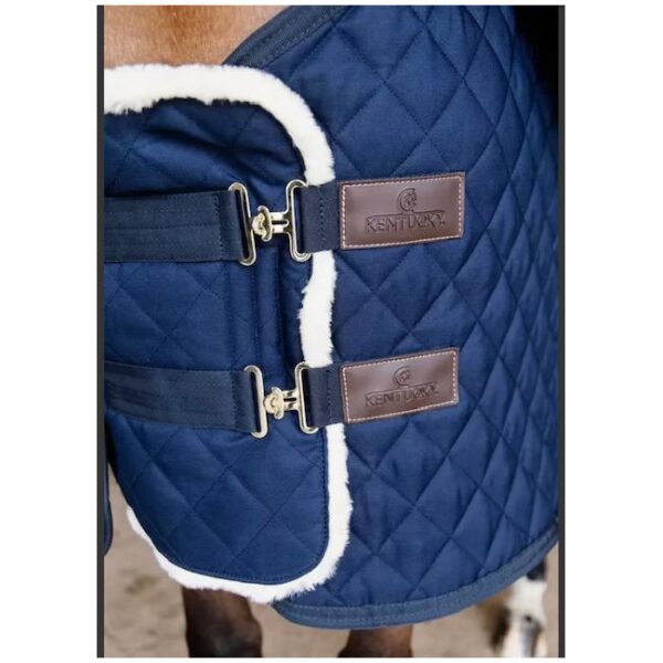 KENTUCKY CHEST EXPANDER QUILTED WITH SHEEPSKIN 2 BUCKLES - Bilde 2