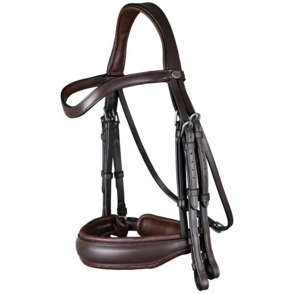 Dyon Matte Large Crank Noseband Double Bridle Working By Dyon - Bilde 5