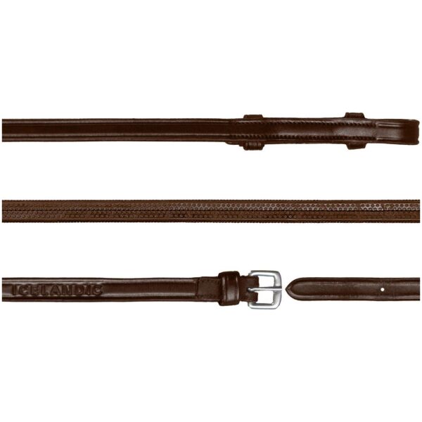 Dyon 13mm Rubber Reins Icelandic - Bilde 2