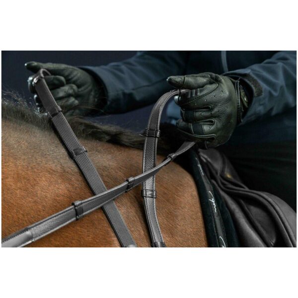 Dyon 16mm Hunter Reins With 7 Leather Loops New English Collection - Bilde 3