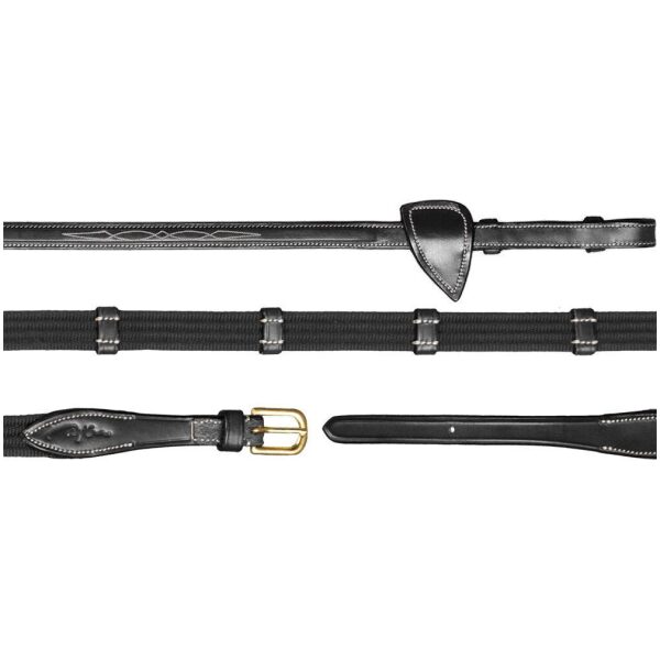 Dyon 16mm Web Reins With 9 Leather Loops D Collection - Bilde 2