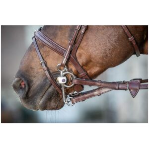 Dyon 13mm Converter Rubber Reins With 7 Leather Loops New English Collection