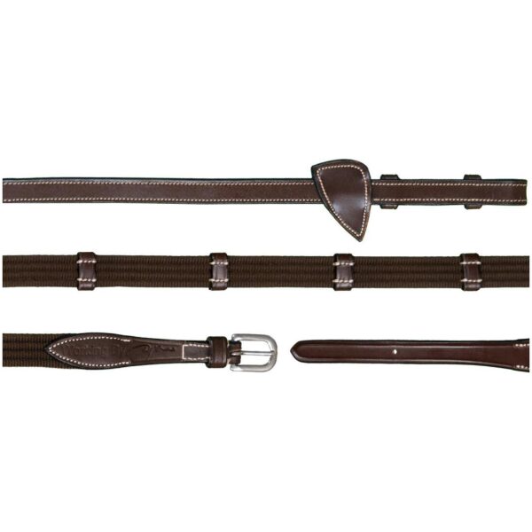 Dyon 16mm Web Reins With 9 Leather Loops Working By Dyon