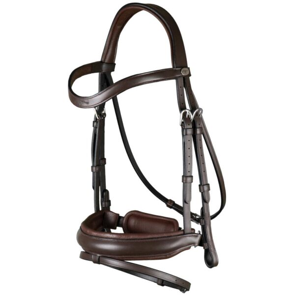 Dyon Matte Large Crank Noseband Bridle With Flash Working By Dyon - Bilde 5