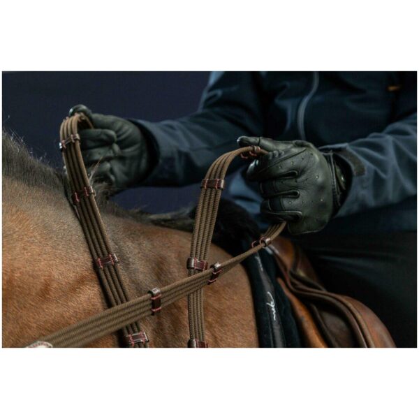 Dyon 16mm Web Reins With 9 Leather Loops (Without Stopper) New English Collection - Bilde 2