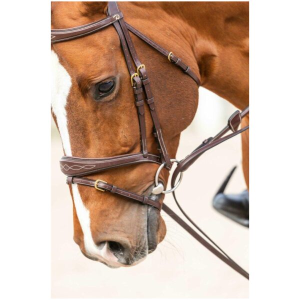 Dyon Full Leather Draw Reins 13mm D Collection - Bilde 4