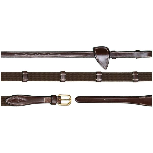 Dyon 16mm Web Reins With 9 Leather Loops D Collection