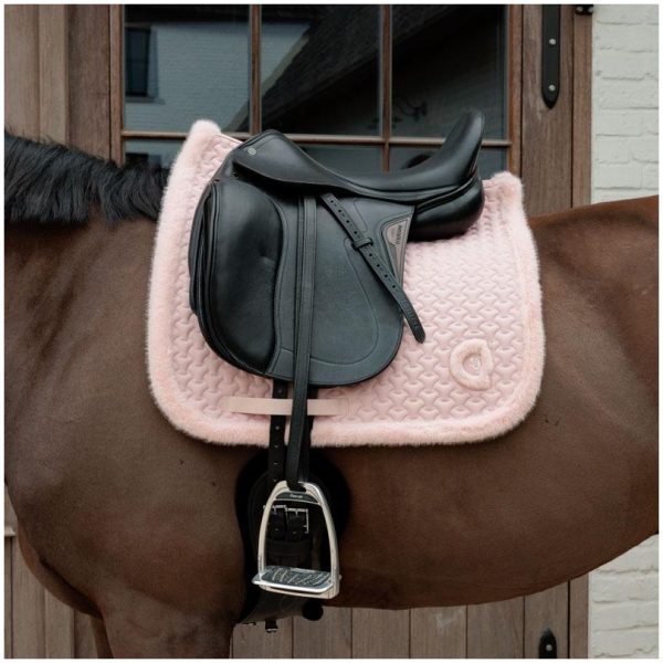 Kentucky Saddle Pad Fake Fur Plaited Quilt