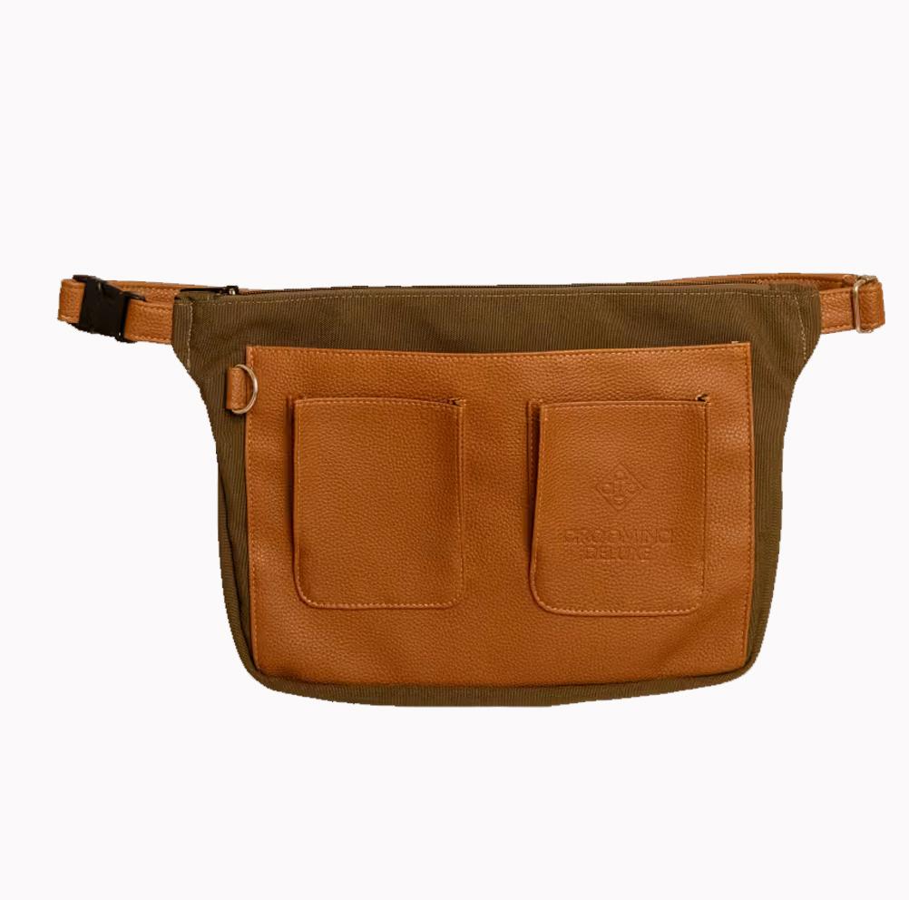 Grooming de luxe plaiting waist canvas bag