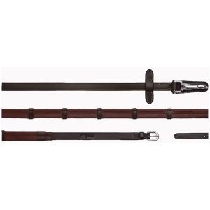 Dyon rubber reins 16 mm leather loop with snap